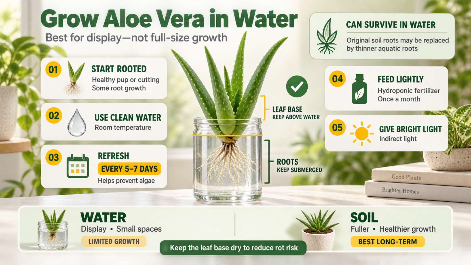 How to Grow Aloe Vera in Water